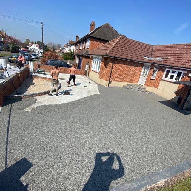 resin bond paving